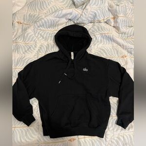 Black ALO Hooded Sweatshirt S